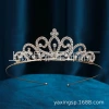 Children's crown princess, cute hair band, baby, festival performance, hair accessories, bride, simple and light luxury wedding dress, headwear, crown details Picture